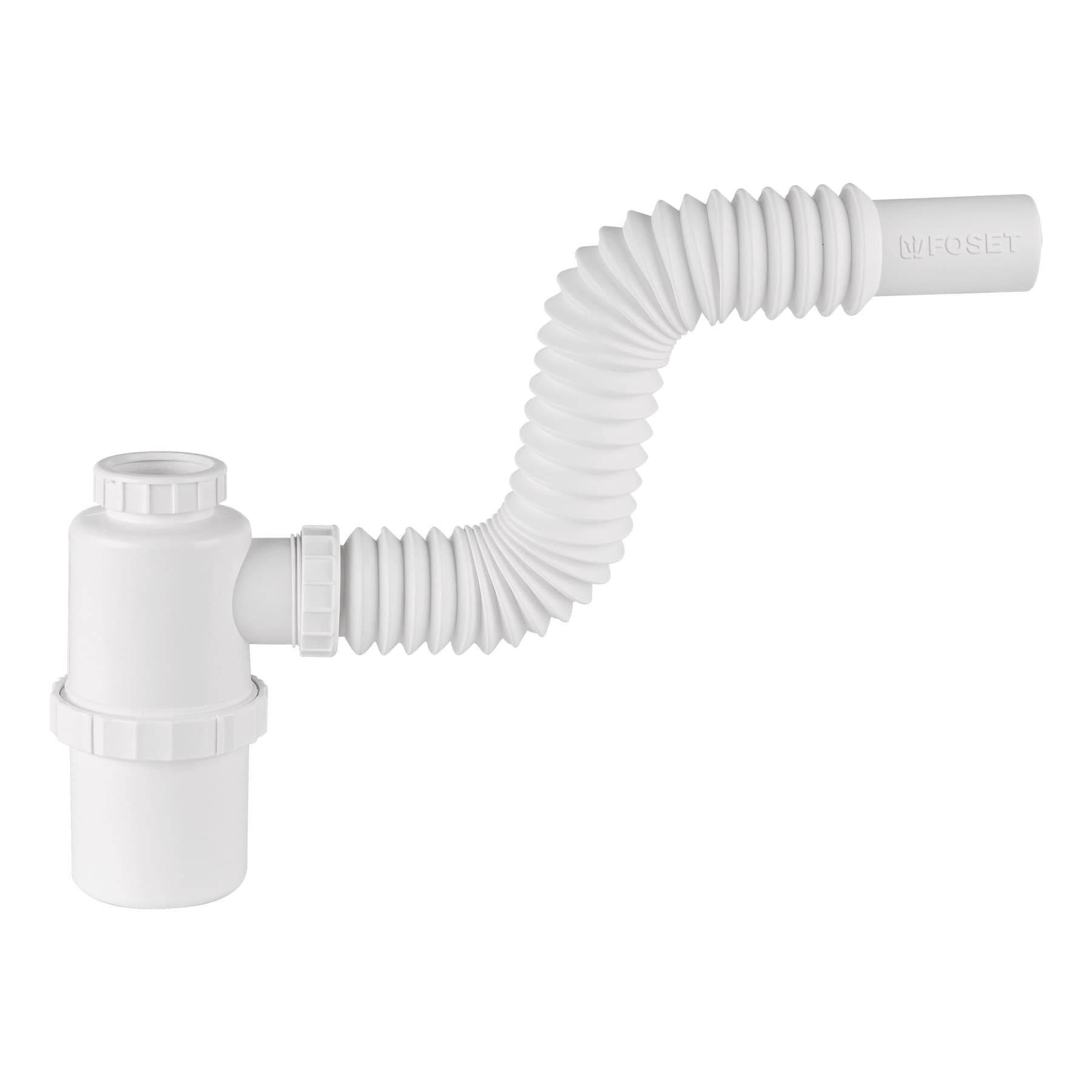 Céspol flexible 1-1/4 , contra, polipropileno, para lavabo