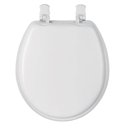 Foset AAWC-40B Asiento redondo acojinado para WC, cerrado, blanco