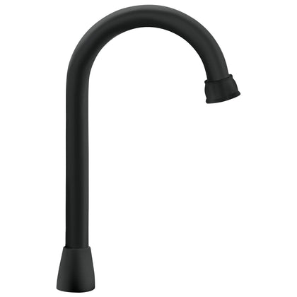 Foset AQCR-60M Cuello para mezcladora de lavabo,tipo bar,negro mate, Aqua