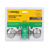 Hermex BAL-CM-BPB Cerradura esfera cilíndrico, baño, cromo, blíster, Basic