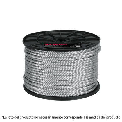 Fiero CAB-1/8R3 Cable rígido 1/8' de acero 7x7 hilos, 300 m