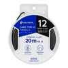 Volteck CAB-12N-20 Carrete con 20 m de cable THHW-LS 12 AWG negro