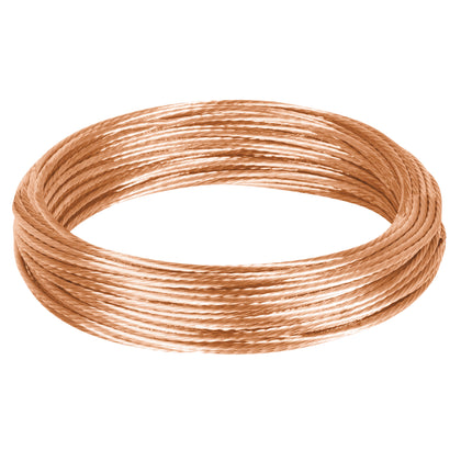 Volteck CADES-10 Cable desnudo de cobre calibre 10 AWG, rollo 25 m