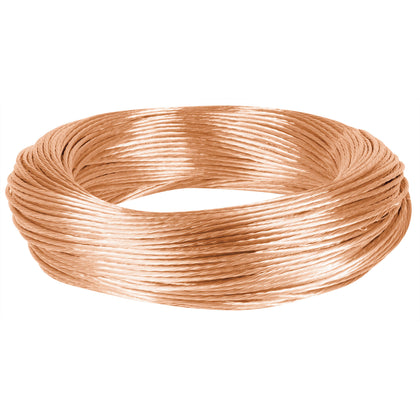 Volteck CADES-12-100 Cable desnudo de cobre calibre 12 AWG, rollo 100 m