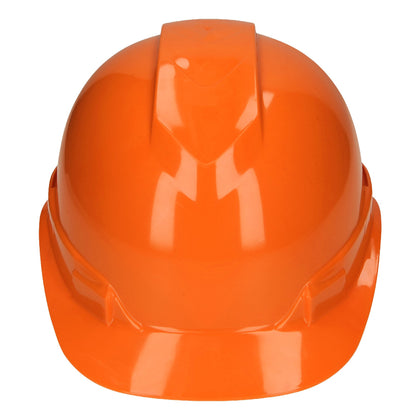 Truper CAS-NI Casco de seguridad ventilado, ajuste de matraca, naranja