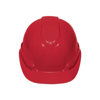 Truper CAS-RI Casco de seguridad ventilado, ajuste de matraca, rojo