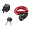 Hermex CB-10 Candado de cable con llave, 10 mm X 1.0 m