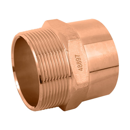 Foset CC-616 Conector de cobre, rosca exterior 2'