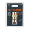 Truper CORUM Cople rápido de latón, cuerda 1/4 NPT