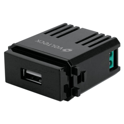 Volteck CUSB-IN Módulo USB, línea Italiana, color negro