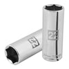 Truper D-1222-ML Dado largo de 22 mm, 6 puntas, cuadro 1/2'