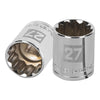 Truper D-1227-EM Dado de 27 mm, 12 puntas, cuadro 1/2'