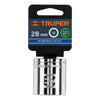 Truper D-1228-EM Dado de 28 mm, 12 puntas, cuadro 1/2'