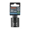 Truper D-7423-M Dado de impacto de 23 mm, 6 puntas, cuadro 1/2'