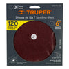 Truper D120-PUL-4X6 Disco grano 120 para lijadora PUL 4x6, funda con 3 pzas