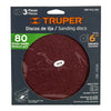 Truper D80-PUL-4X6 Disco grano 80 para lijadora PUL 4x6, funda con 3 pzas