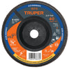 Truper DLTP-7040 Disco 7' laminado respaldo plástico grano 40 centro 7/8'