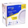 Volteck EMP-101LC Luminario LED empotrado redondo de 6 W, luz cálida