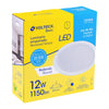 Volteck EMP-102LB Luminario empotrado redondo de LED 12 W luz de día, Basic