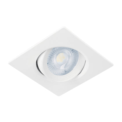 Volteck EMP-106L Luminario empotrable cuadrado de LED, dirigible 5 W, blanco