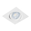 Volteck EMP-106L Luminario empotrable cuadrado de LED, dirigible 5 W, blanco