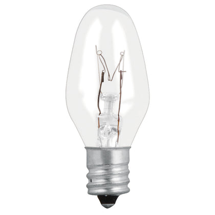 Volteck FI-50T Focos incandescentes transparentes,base E12,7.5watts, 50pzas