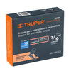 Truper GRANEU-7/16-25 Caja con 1000 grapas corona 7/16' cal. 16, 25mm p/ENNE-160