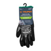 Truper GU-132 Guantes de nylon recubiertos de nitrilo arenoso, M