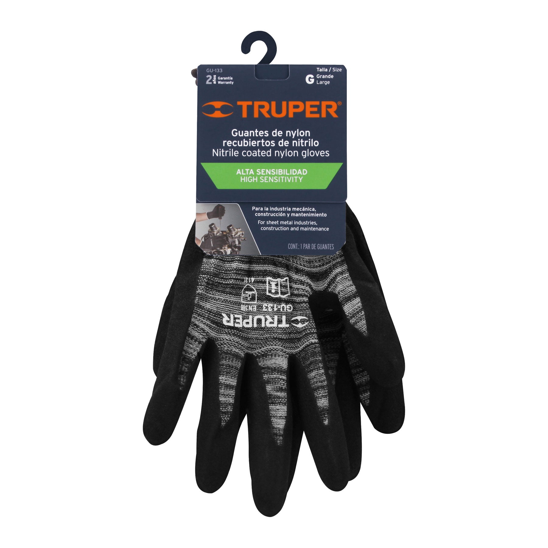 Guantes De Nylon Para Mecánico Chicos Truper