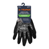 Truper GU-133 Guantes de nylon recubiertos de nitrilo arenoso, G