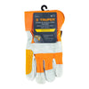 Truper GU-215 Guantes de carnaza y loneta, con refuerzo, unitalla