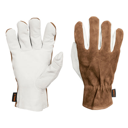 Truper GU-735 Guantes de piel de cabra con dorso de carnaza