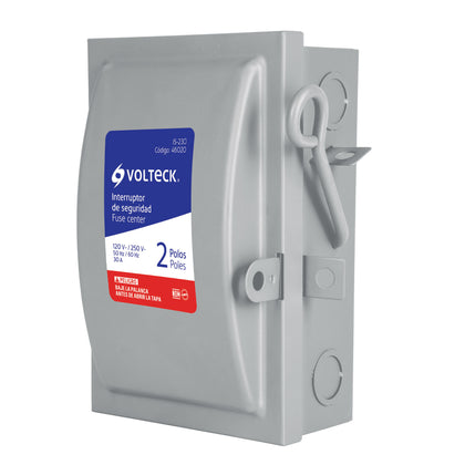 Volteck IS-230 Interruptor de seguridad 2 polos, 30 A, Volteck