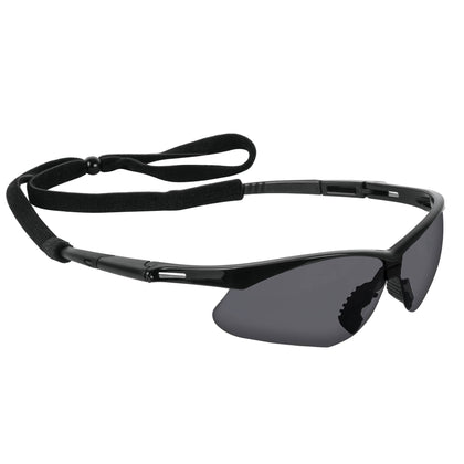 Truper LESP-SN Lentes mica gris antiempaño con sujeta lentes, Sport