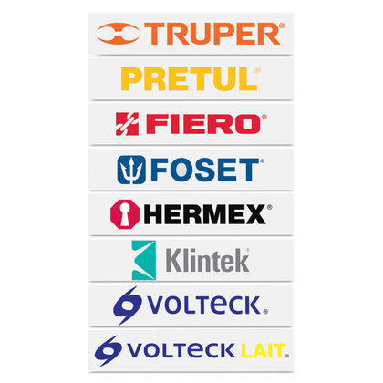 Truper LOGOS-60-2 Logotipos de vinil autoadherible de 60 cm