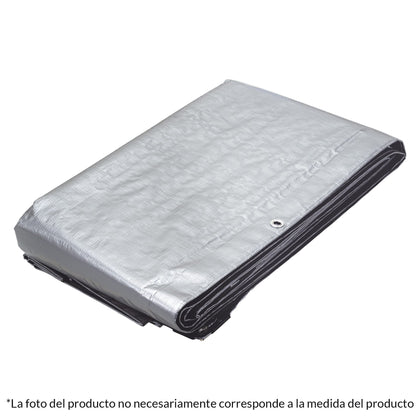 Truper LT-34 Lona gris reforzada 3 x 4 m