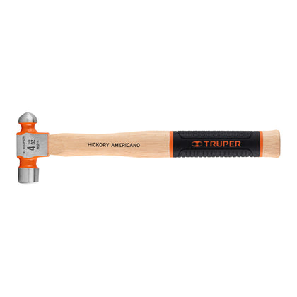 Truper MB-4 Martillo pulido de bola 4 oz mango hickory, Truper Grip