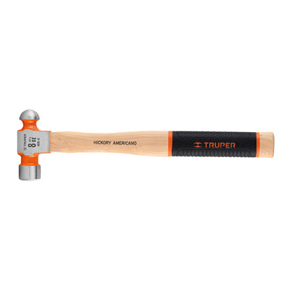 Truper MB-8 Martillo pulido de bola 8 oz mango hickory, Truper Grip