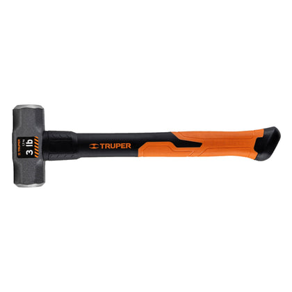 Truper MD-3F Marro octagonal 3 lb, mango de fibra de vidrio 14'