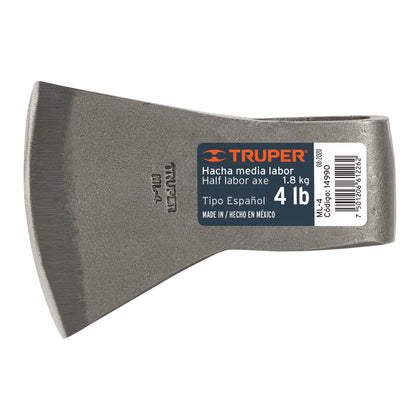 Truper ML-4 Hacha media labor 4 lb sin mango