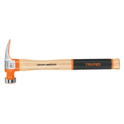 Truper MORCA-20 Martillo California Ripper, boca fresada, 20 oz, hickory