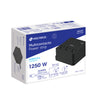 Multicontacto 16 AWG doméstico, 3 entradas 4 ptos USB, negro