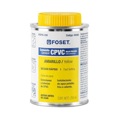 Foset PCPVC-250 Cemento para CPVC, bote 250 ml