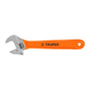 Truper PET-10X Llave ajustable (perico), cromado 10', mango de PVC