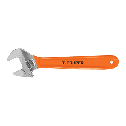 Truper PET-12X Llave ajustable (perico) 12' cromada mango de PVC