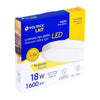 Volteck PLA-207LC Luminario blanco de LED 18 W redondo tipo plafón luz cálida