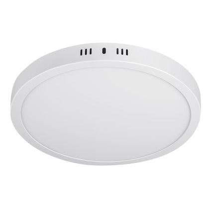 Volteck PLA-209L Luminario LED 24W, redondo de sobreponer, luz de día, blanco