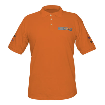 Truper POL-NC-C Playera tipo polo naranja, para caballero, talla CH