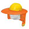 Truper PROCA-N Protector solar plegable para casco, naranja con reflejante