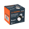 Truper REGU-1/4 Regulador de aire con manómetro, cuerda 1/4 NPT